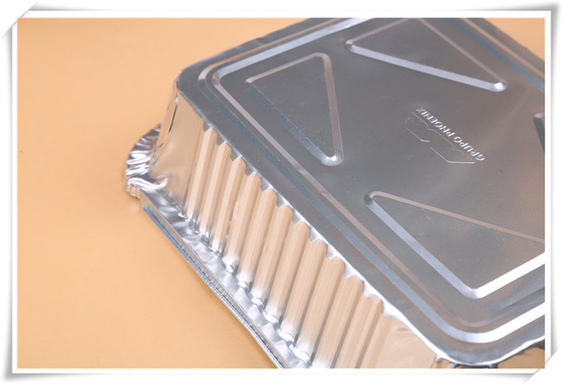 Disposable Barbecue Tin Tray Rectangular Foil Plate Take out Take Away Foil Box