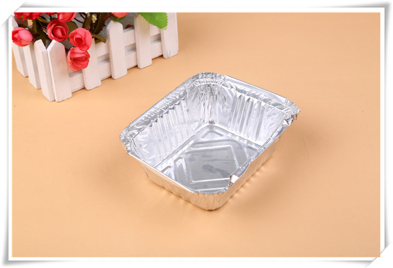 Disposable Barbecue Tin Tray Rectangular Foil Plate Take out Take Away Foil Box