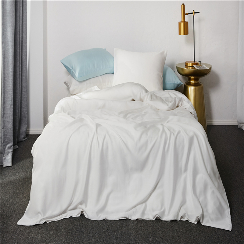 60 Solid Color Tencel Four-Piece Set B  B Foreign Trade Household Bedding Set