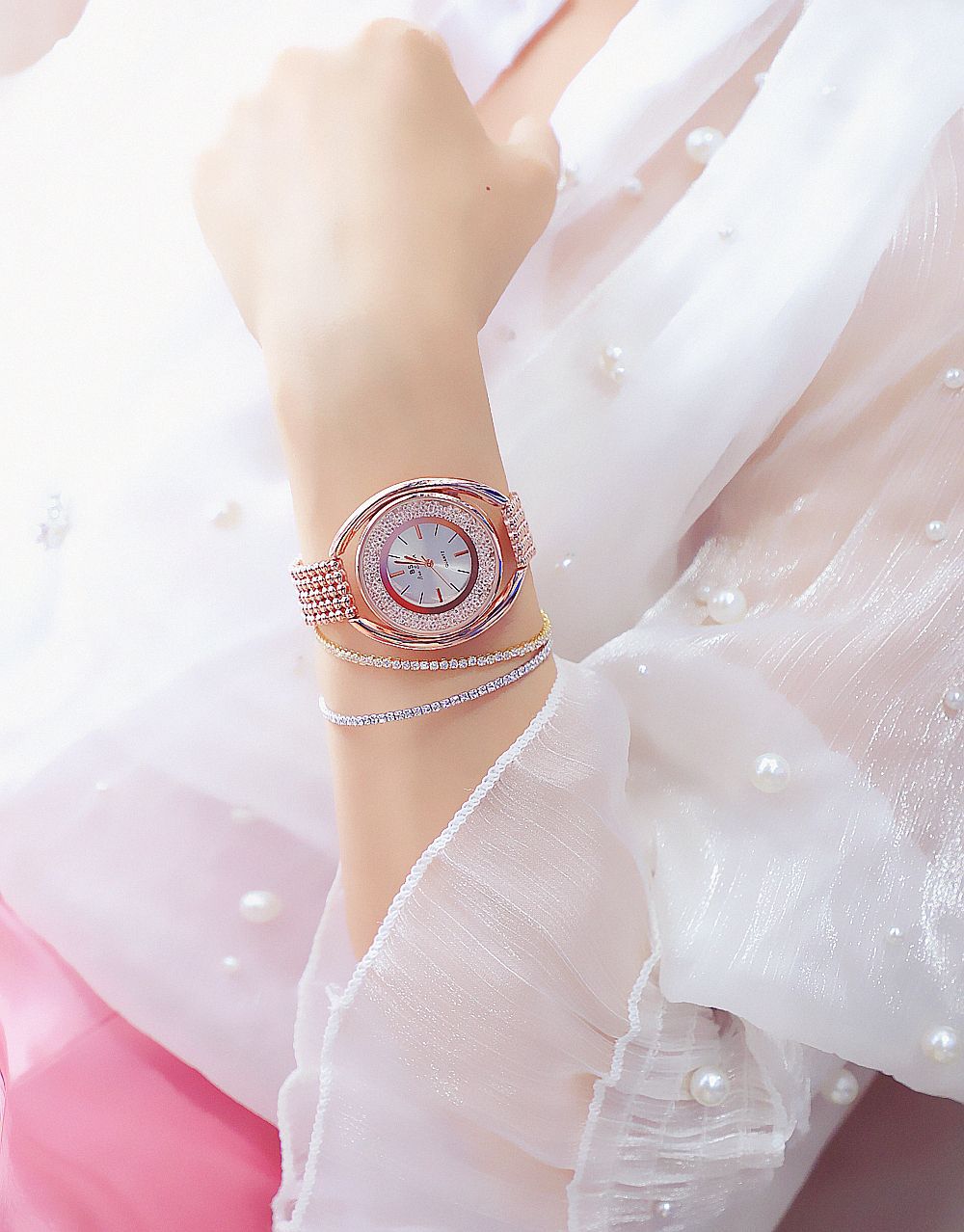 BS New Arrival Hot Sale Watch Factory Direct Sales Foreign Trade Linked List Customization Women's Watch Full of Diamonds One Piece Dropshipping Fa1376 BS New Arrival Hot Sale Watch Factory Direct Sales Foreign Trade Linked List Customization Women's Watch Full of Diamonds One Piece Dropshipping Fa1376