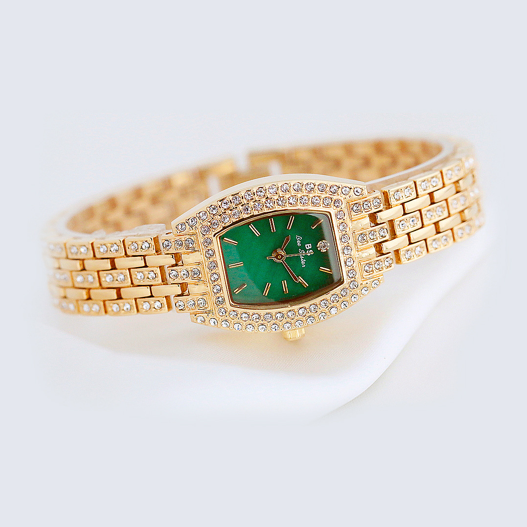 BS New Arrival Hot Sale Watch Factory Direct Sales Foreign Trade Linked List Customization Women's Watch Full of Diamonds One Piece Dropshipping Fa1595