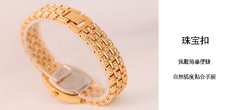 BS New Arrival Hot Sale Watch Factory Direct Sales Foreign Trade Linked List Customization Women's Watch Full of Diamonds One Piece Dropshipping Fa1595