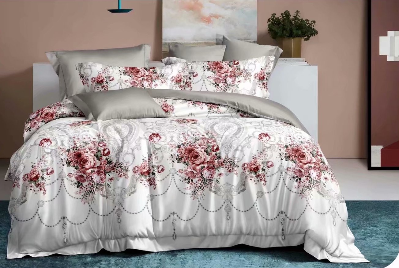 European Style Small Flower Simple Fashion Four-Piece Bedding Set Fitted Sheet and Bed Sheet Pillowcase European Style Small Flower Simple Fashion Four-Piece Bedding Set Fitted Sheet and Bed Sheet Pillowcase