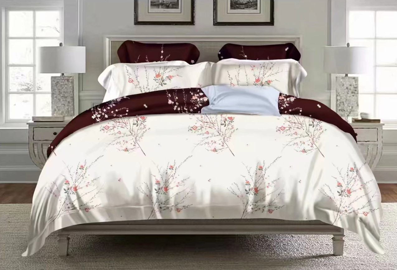 European Style Small Flower Simple Fashion Four-Piece Bedding Set Fitted Sheet and Bed Sheet Pillowcase European Style Small Flower Simple Fashion Four-Piece Bedding Set Fitted Sheet and Bed Sheet Pillowcase