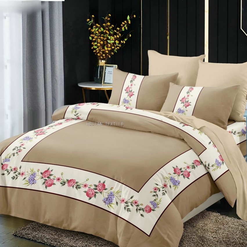 Digital Printing and Dyeing Brushed Four-Piece Bedding Set Rhinestone Velvet Duvet Cover AB Kit 150G 120/90/80G Digital Printing and Dyeing Brushed Four-Piece Bedding Set Rhinestone Velvet Duvet Cover AB Kit 150G 120/90/80G