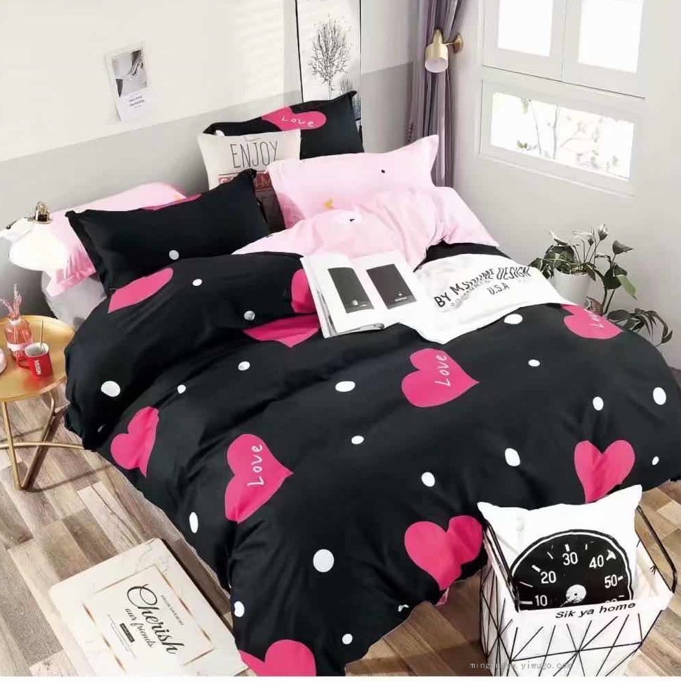 Love Love Bedding Set Quilt Cover Bed Sheet Pillowcase 85G