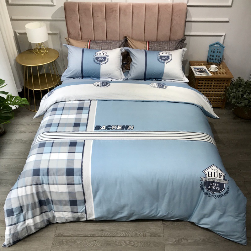 2021 New Cotton Large Version Printed Four-Piece Bedding Set 13372 Large Version Printing Bedding Four-Piece Set Wholesale
