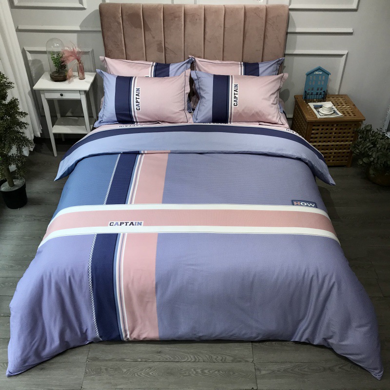 2021 New Cotton Large Version Printed Four-Piece Bedding Set 13372 Large Version Printing Bedding Four-Piece Set Wholesale