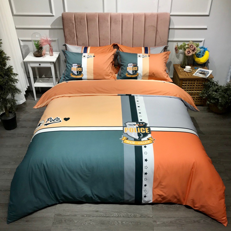 2021 New Cotton Large Version Printed Four-Piece Bedding Set 13372 Large Version Printing Bedding Four-Piece Set Wholesale