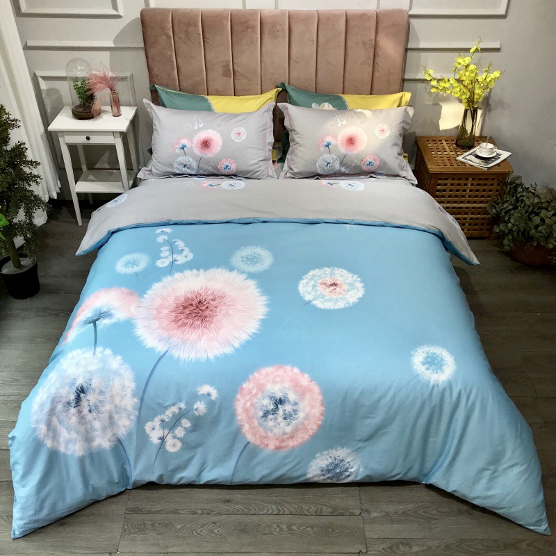 2021 New Cotton Large Version Printed Four-Piece Bedding Set 13372 Large Version Printing Bedding Four-Piece Set Wholesale