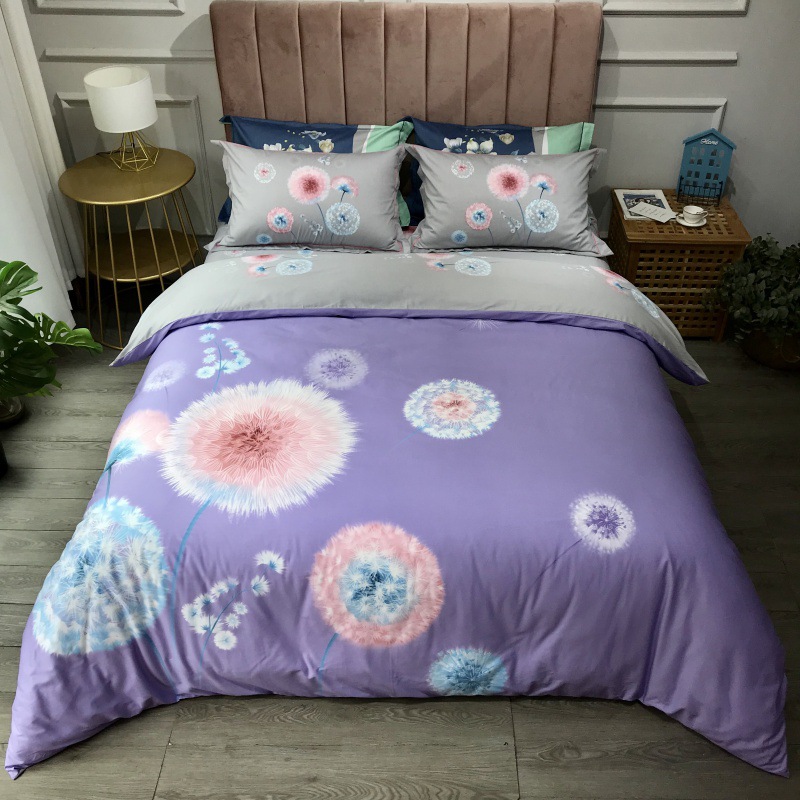 2021 New Cotton Large Version Printed Four-Piece Bedding Set 13372 Large Version Printing Bedding Four-Piece Set Wholesale