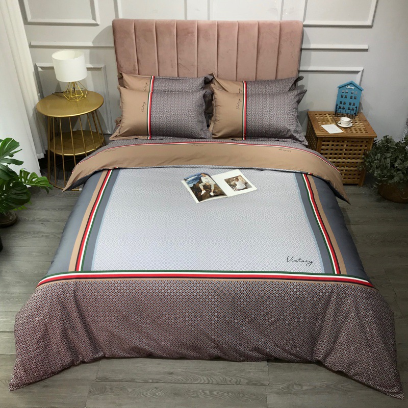 2021 New Cotton Large Version Printed Four-Piece Bedding Set 13372 Large Version Printing Bedding Four-Piece Set Wholesale
