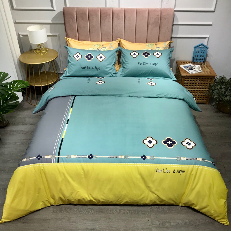 2021 New Cotton Large Version Printed Four-Piece Bedding Set 13372 Large Version Printing Bedding Four-Piece Set Wholesale