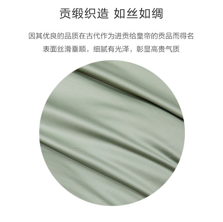 60 Xinjiang Long-Staple Cotton Nordic Solid Color Home Textile Smooth Cotton Four-Piece Cotton Bedding Set