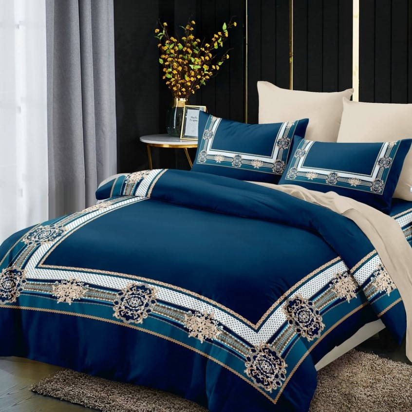 Digital Printing and Dyeing Brushed Four-Piece Bedding Set Rhinestone Velvet Duvet Cover AB Kit 150G 120/90/80G Digital Printing and Dyeing Brushed Four-Piece Bedding Set Rhinestone Velvet Duvet Cover AB Kit 150G 120/90/80G