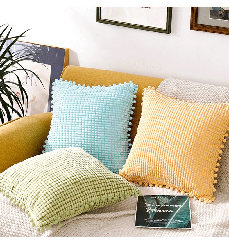 2021 New Cushion Cover Pillow Sofa Office Lumbar Cushion Bedding Set Head Big Backrest Pillow Factory in Stock Wholesale