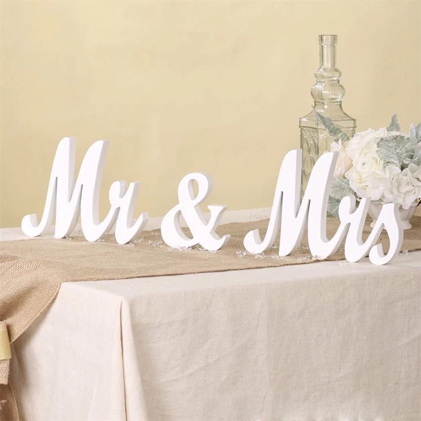 Wedding list number letters