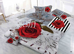 Four-Piece Bedding Set 3D Printing Quilt Cover Bed Sheet Quilt Cover Pillow plus-Sized Size Foreign Trade Custom Chemical Fiber Polyester