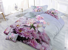Four-Piece Bedding Set 3D Printing Quilt Cover Bed Sheet Quilt Cover Pillow plus-Sized Size Foreign Trade Custom Chemical Fiber Polyester