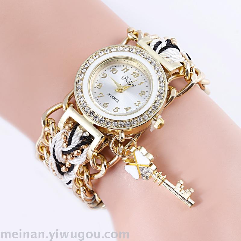 2017 new Bohemia hand wind color weaving key pendant watch list 2017 new Bohemia hand wind color weaving key pendant watch list