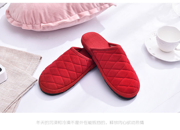 Trade Running Couple Winter Male and Female Home Warm Indoor Cotton Corduroy Non-Slip Soft Bottom Woolen Slipper Trade Running Couple Winter Male and Female Home Warm Indoor Cotton Corduroy Non-Slip Soft Bottom Woolen Slipper