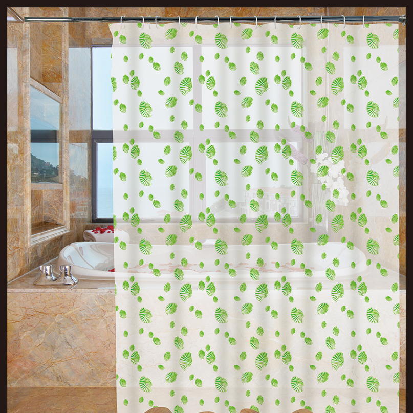 1.8*1.8 Bathroom Waterproof Mildew Shower Curtain Cloth Bath Punch-Free Shower Room Partition Hanging Curtain Bathroom Shower Curtain