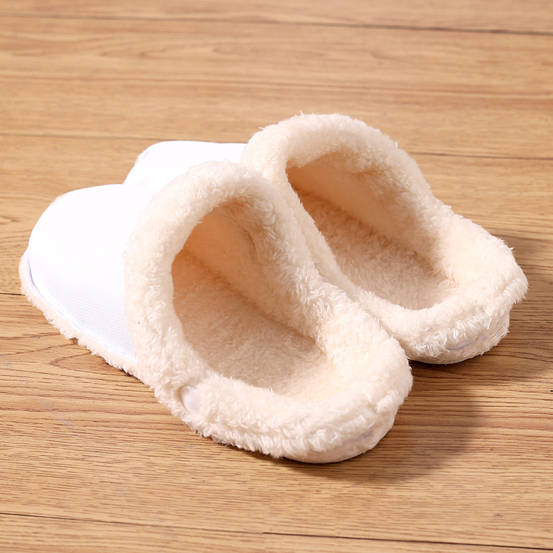 Cute Cartoon Bear Woolen Slipper Autumn and Winter Couple Household Bedroom and Household Soft Bottom Warm Keeping Cotton Slippers
