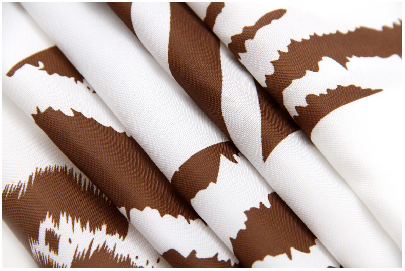 Factory direct sales bathroom thickened waterproof white background patterns two bath supplies, anti - mildew polyester small curtain