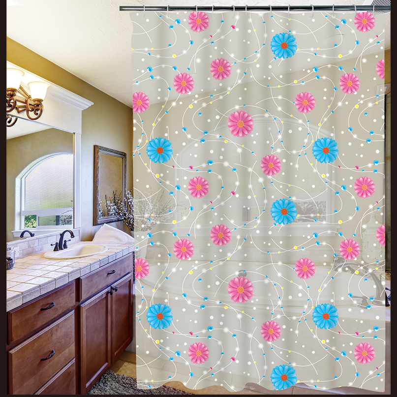 1.8*1.8 Bathroom Waterproof Mildew Shower Curtain Cloth Bath Punch-Free Shower Room Partition Hanging Curtain Bathroom Shower Curtain 1.8*1.8 Bathroom Waterproof Mildew Shower Curtain Cloth Bath Punch-Free Shower Room Partition Hanging Curtain Bathroom Shower Curtain