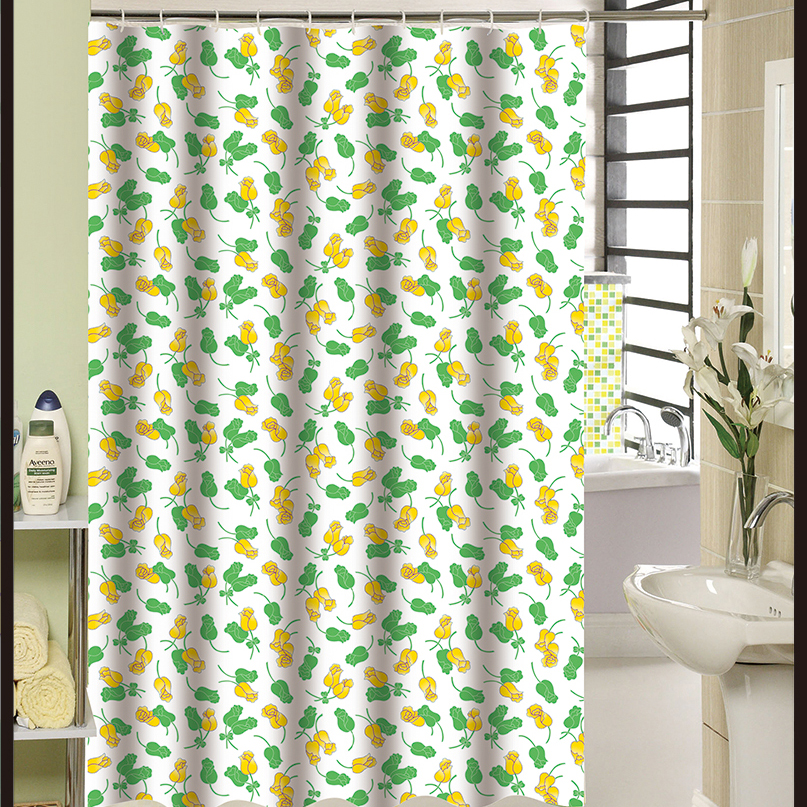 1.8*1.8 Bathroom Waterproof Mildew Shower Curtain Cloth Bath Punch-Free Shower Room Partition Hanging Curtain Bathroom Shower Curtain
