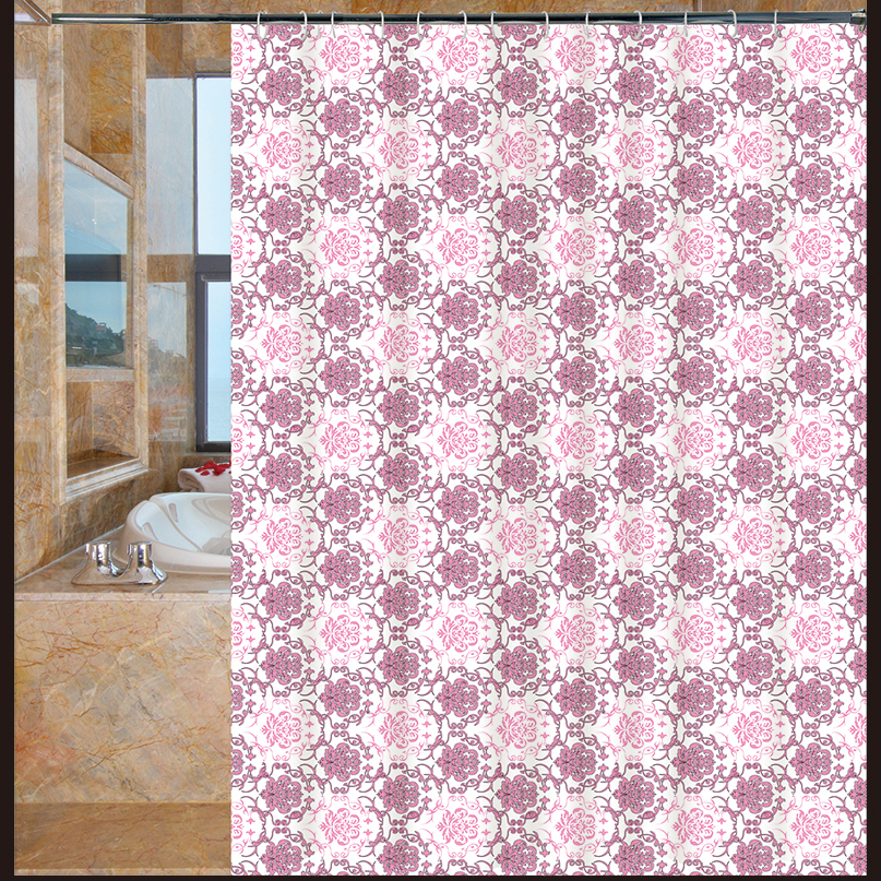 1.8*1.8 Bathroom Waterproof Mildew Shower Curtain Cloth Bath Punch-Free Shower Room Partition Hanging Curtain Bathroom Shower Curtain