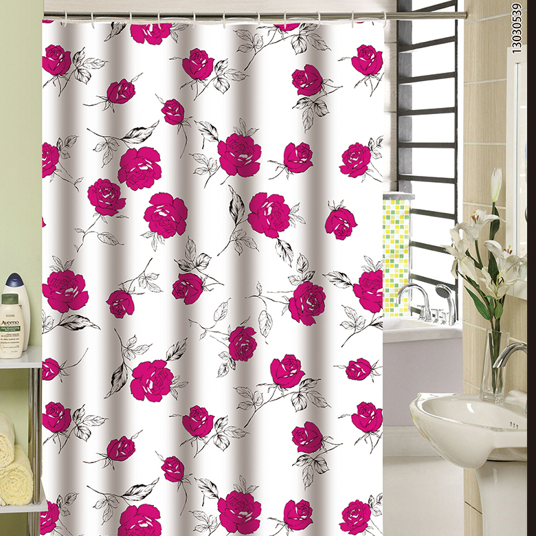 1.8*1.8 Bathroom Waterproof Mildew Shower Curtain Cloth Bath Punch-Free Shower Room Partition Hanging Curtain Bathroom Shower Curtain