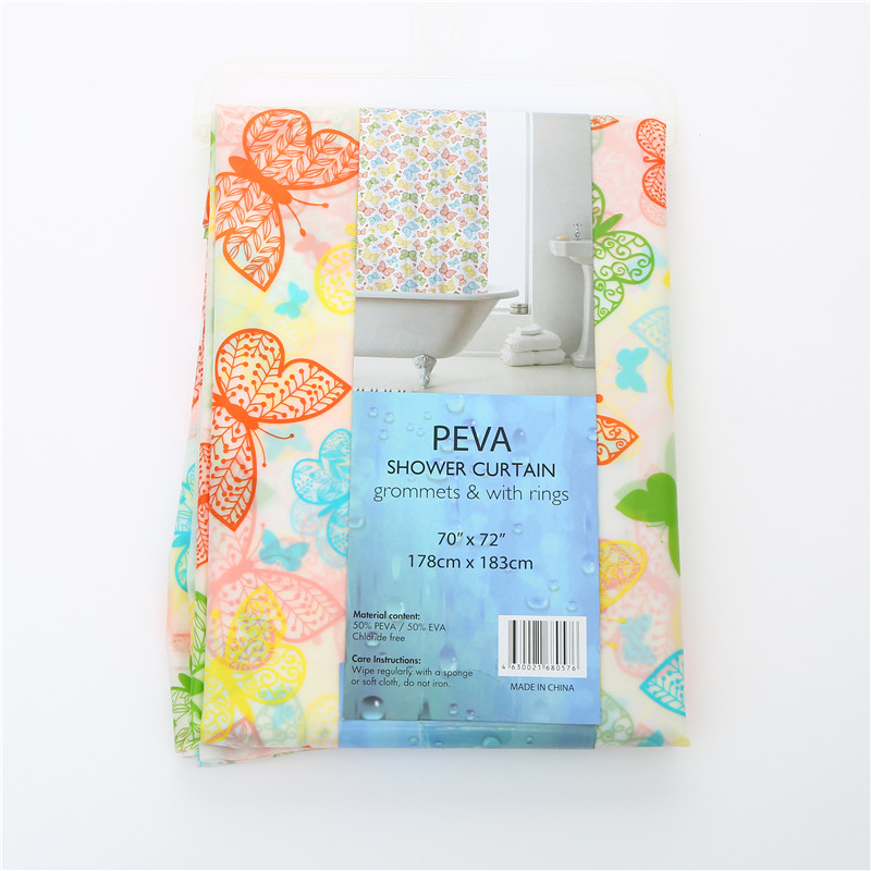 Bathroom Shower Curtain Water-Repellent Cloth Bathroom Non-Perforated Curtains Hanging Curtain Japanese Bath Partition Curtain