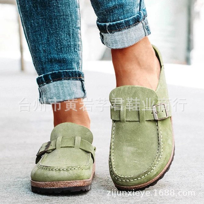 Sandals Baotou Wear Belt Buckle Slipper Women's CrossBorder Large Size Leisure Slippers Foreign Trade Women's Shoes Sandals Baotou Wear Belt Buckle Slipper Women's CrossBorder Large Size Leisure Slippers Foreign Trade Women's Shoes