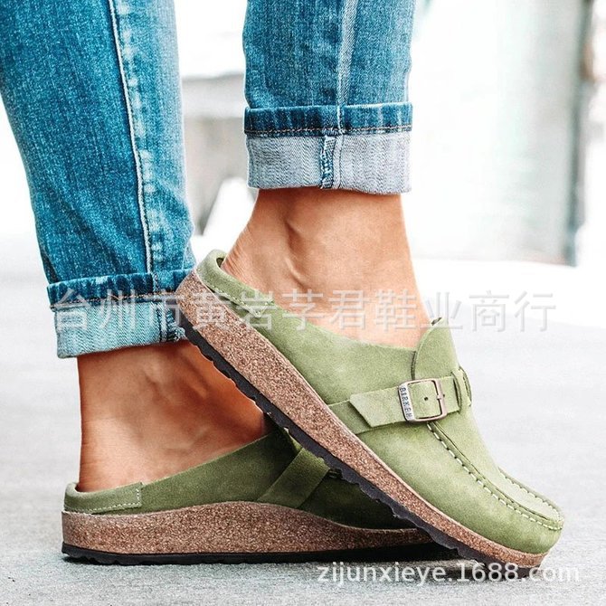 Sandals Baotou Wear Belt Buckle Slipper Women's CrossBorder Large Size Leisure Slippers Foreign Trade Women's Shoes Sandals Baotou Wear Belt Buckle Slipper Women's CrossBorder Large Size Leisure Slippers Foreign Trade Women's Shoes