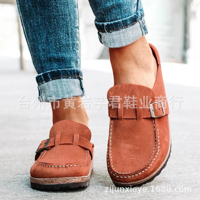 Sandals Baotou Wear Belt Buckle Slipper Women's CrossBorder Large Size Leisure Slippers Foreign Trade Women's Shoes Sandals Baotou Wear Belt Buckle Slipper Women's CrossBorder Large Size Leisure Slippers Foreign Trade Women's Shoes