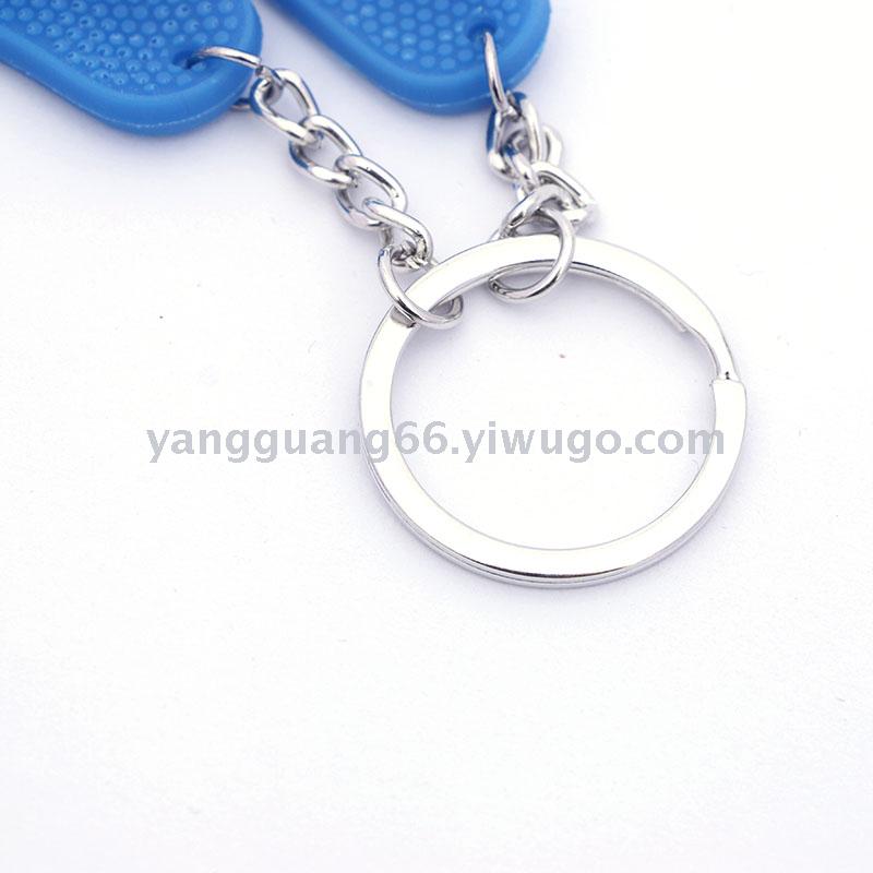 New PVC slipper key chain cartoon soft plastic key pendant mini slipper accessory bag pendant New PVC slipper key chain cartoon soft plastic key pendant mini slipper accessory bag pendant