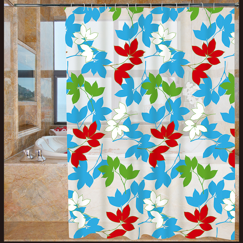 1.8*1.8 Bathroom Waterproof Mildew Shower Curtain Cloth Bath Punch-Free Shower Room Partition Hanging Curtain Bathroom Shower Curtain