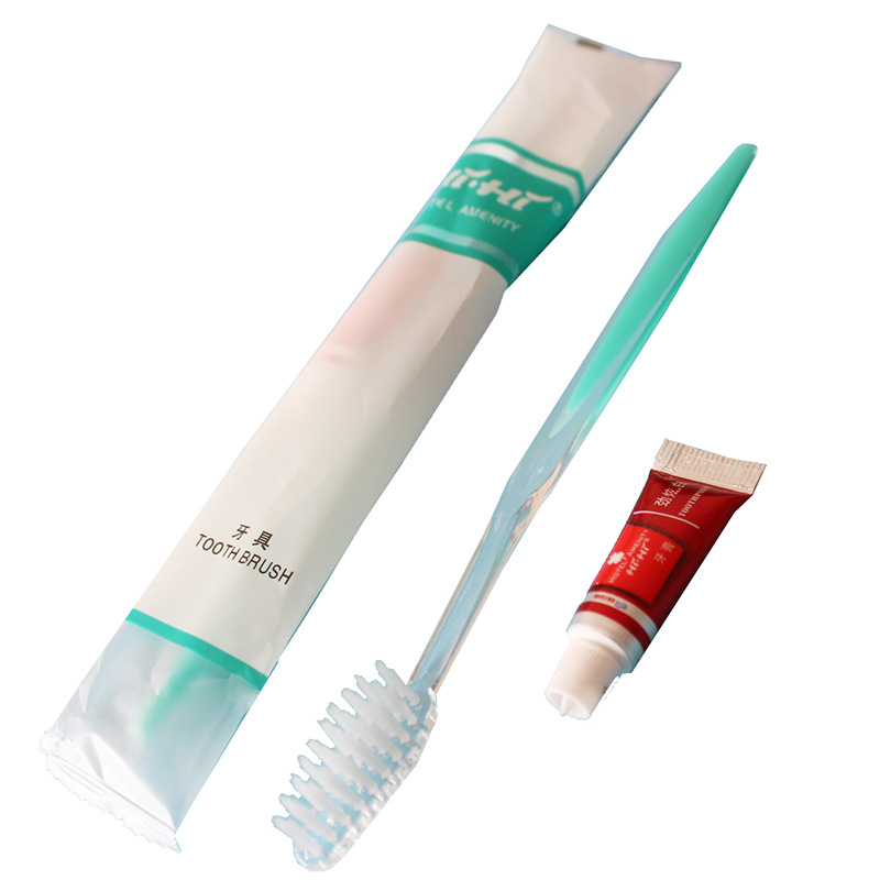 Maxam Hotel Disposable Toothbrush Toothpaste 2-in-1 Package Hotel Special Toiletries Soft Hair Tooth-Cleaners