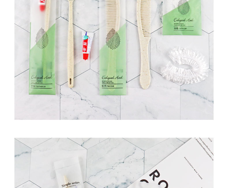 Star Hotel Disposable Tooth Set Toiletries Toothbrush Toothpaste Comb Shower Cap Hotel B & B High-End Set