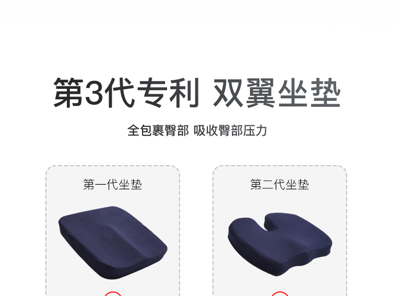 Long-Sitting Seat Cushion Memory Foam Thickened Butt Seat Cushion Chair Pregnant Women's Hip Chair Cushion Cushion Long-Sitting Seat Cushion Memory Foam Thickened Butt Seat Cushion Chair Pregnant Women's Hip Chair Cushion Cushion