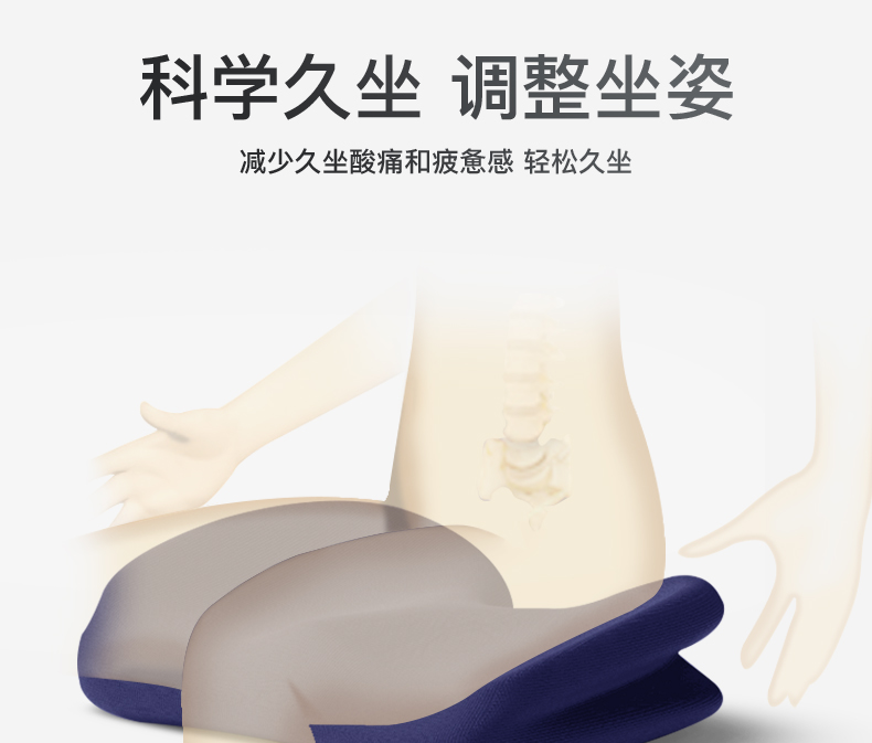 Long-Sitting Seat Cushion Memory Foam Thickened Butt Seat Cushion Chair Pregnant Women's Hip Chair Cushion Cushion Long-Sitting Seat Cushion Memory Foam Thickened Butt Seat Cushion Chair Pregnant Women's Hip Chair Cushion Cushion