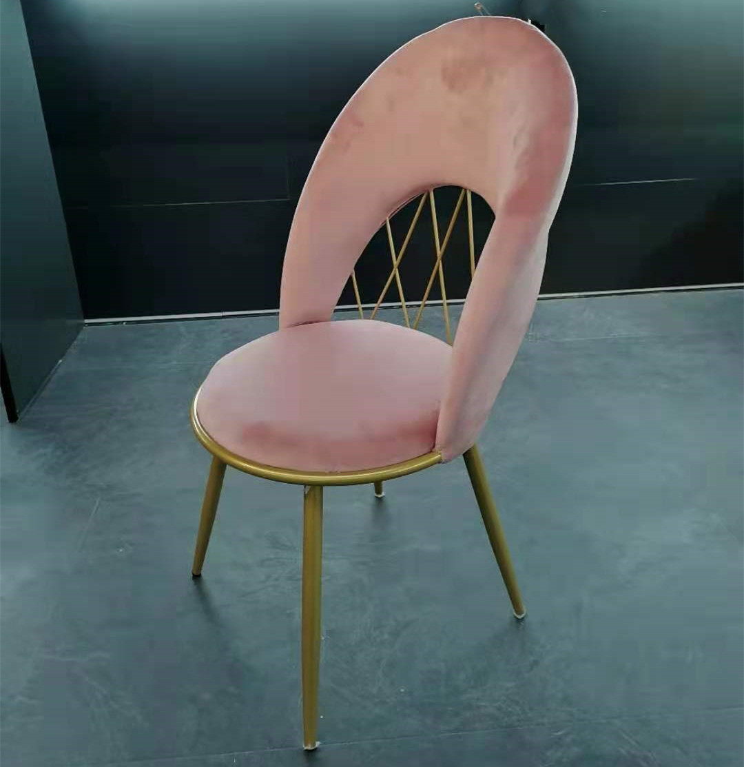 Nordic Light Luxury Chair Backrest Bedroom Girls&#039; Home Internet Celebrity Makeup Stool Dressing Table Manicure Simple Ins Style