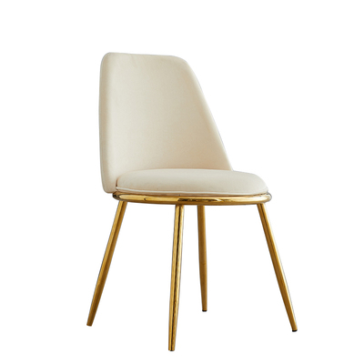 LV Character Furniture-Light Luxury Net Red Leather Backrest Dining Table and Chair Nordic Simple Iron Household Gold Plated Cosmetic Chair LV Character Furniture-Light Luxury Net Red Leather Backrest Dining Table and Chair Nordic Simple Iron Household Gold Plated Cosmetic Chair