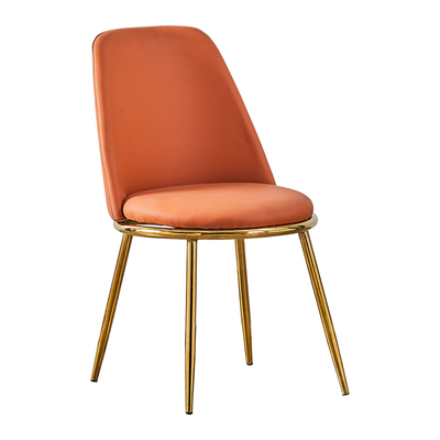 LV Character Furniture-Light Luxury Net Red Leather Backrest Dining Table and Chair Nordic Simple Iron Household Gold Plated Cosmetic Chair LV Character Furniture-Light Luxury Net Red Leather Backrest Dining Table and Chair Nordic Simple Iron Household Gold Plated Cosmetic Chair