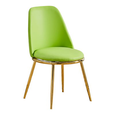 LV Character Furniture-Light Luxury Net Red Leather Backrest Dining Table and Chair Nordic Simple Iron Household Gold Plated Cosmetic Chair LV Character Furniture-Light Luxury Net Red Leather Backrest Dining Table and Chair Nordic Simple Iron Household Gold Plated Cosmetic Chair