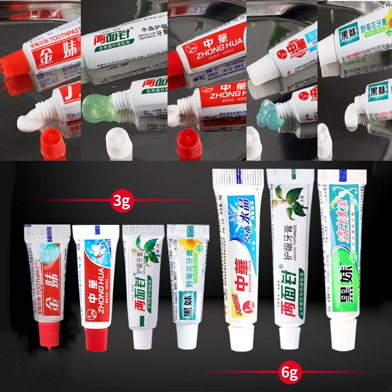 Hotel Disposable Toothpaste Hotel B &amp; B Guest Room Toiletries All Kinds of Toothpaste Full Box Mixed Batch Travel Small Toothpaste