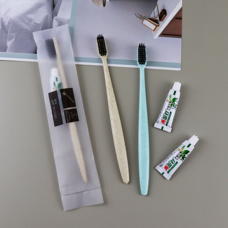 Star Hotel Disposable Tooth Set Toiletries Toothbrush Toothpaste Comb Set Hotel B &amp; B Logo