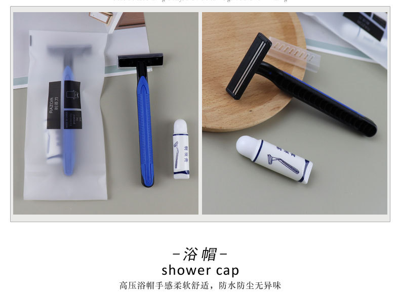 Star Hotel Disposable Tooth Set Toiletries Toothbrush Toothpaste Comb Set Hotel B & B Logo