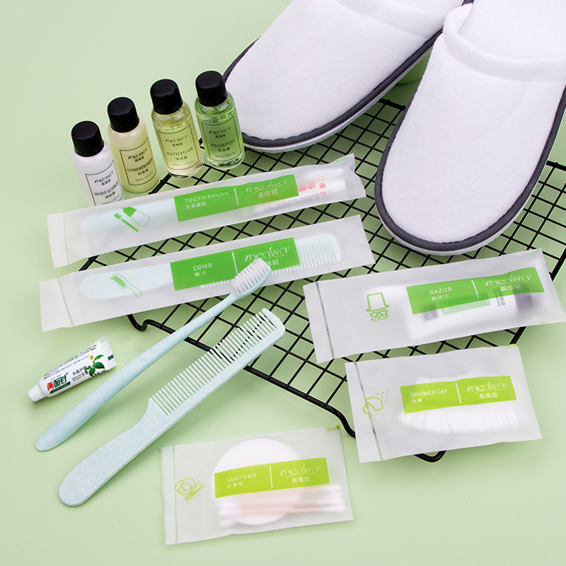Hotel Disposable Toothbrush Toothpaste Toiletries Set Hotel B &amp; B Travel Soft Hair Comb Wholesale